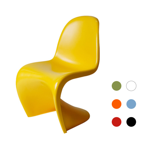 CPC087 펜텀무광체어 아크릴 곡선 겹침 인테리어 디자인 의자