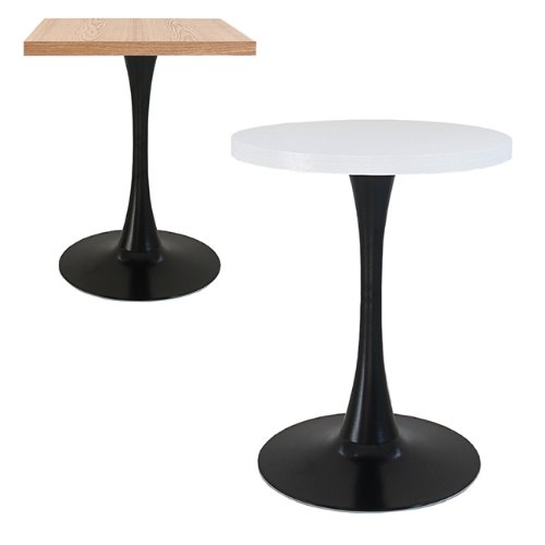 CWT242 라인블랙 테이블목재 무늬목 사각 원형 탁자 식탁 카페 매장