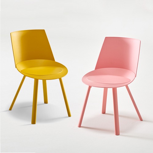 CPC435 토미체어 플라스틱 사출 파스텔 인테리어 디자인 의자