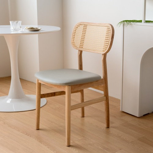 [리퍼상품] CLC478 레이드 체어 인조라탄 완조립 인테리어 카페 디자인 의자