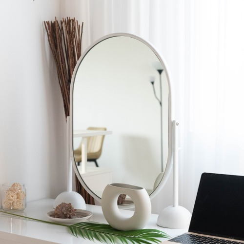  CIF036 트윙클 미러 디자인 거울 인테리어 탁상 화장대 카페 컬러 예쁜 포토존 거울