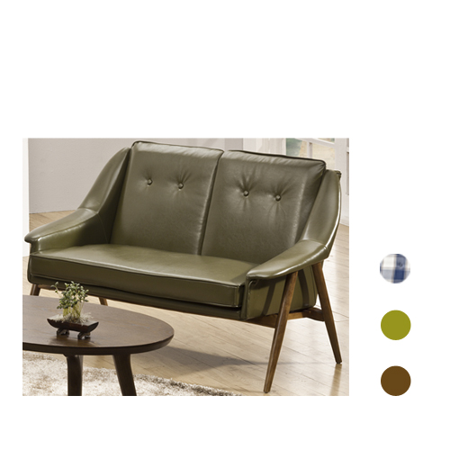 CFS019 제임스인조가죽 목재 응접실 서재 디자인 소파 의자