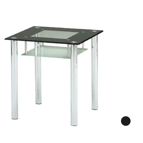 CGT006 디자인테이블유리 스틸 사각 2인 탁자 업소 휴게실