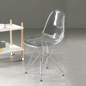 CPC455 엠버 에펠체어 플라스틱 철제 에펠다리 미니멀리즘 디자인 의자