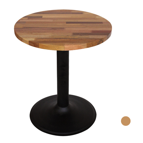 CWT145-1 집성목 나왕테이블  목재 철재 원형 티 커피숍 디자인 탁자